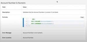 validation rules in salesforce