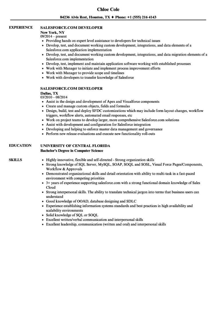 Tips for writing BEST Salesforce Developer Resume