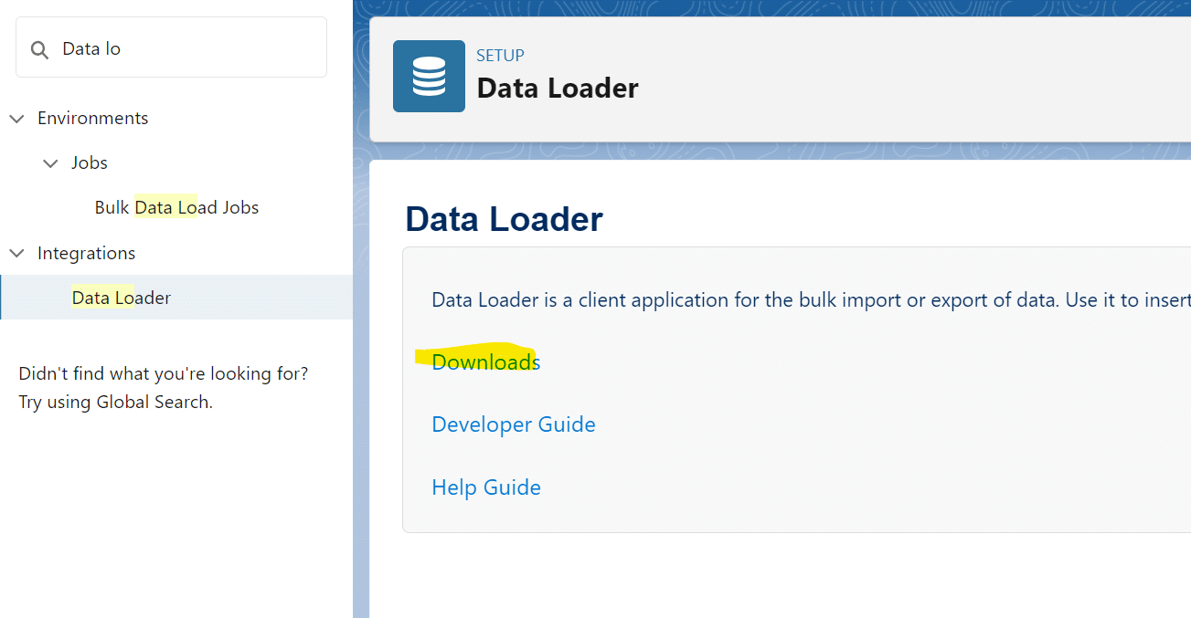 download data loader salesforce mac