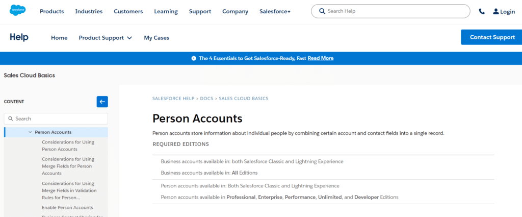 Person Accounts in Salesforce