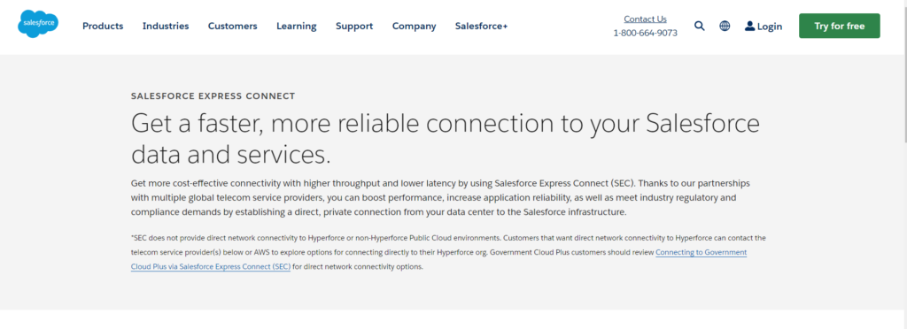 Salesforce Express Connect